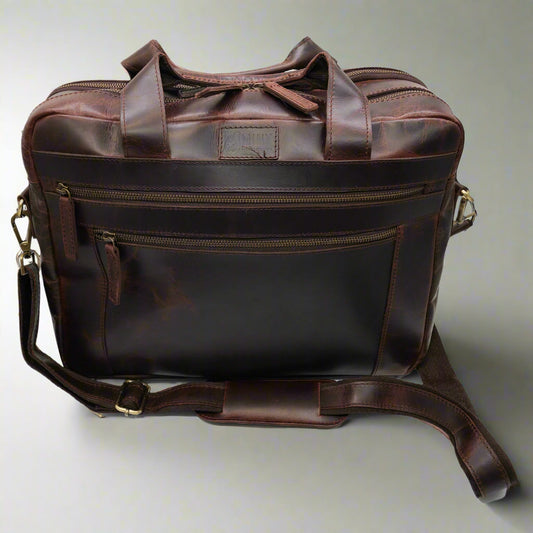 Cyprus Leather Laptop Bag