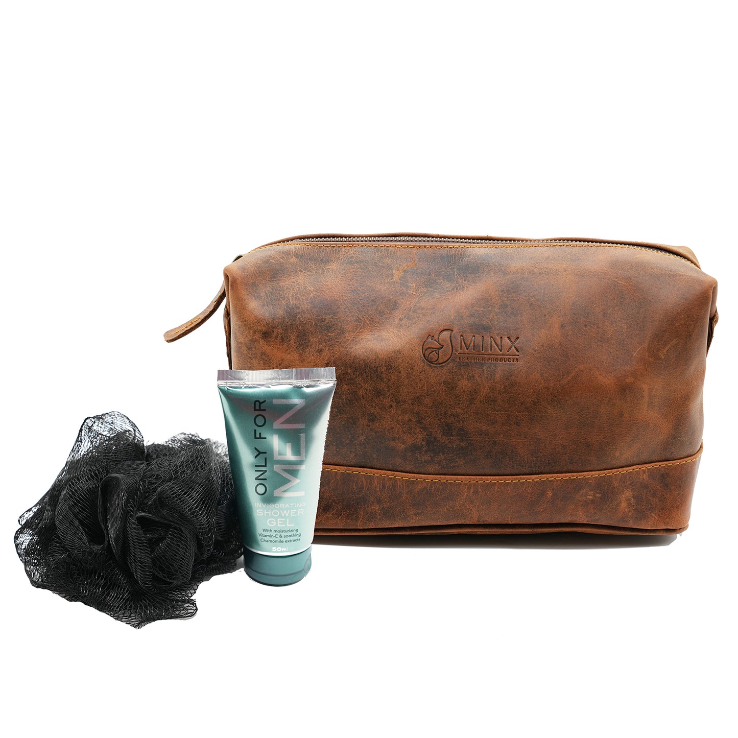 Venture Vogue Toiletry Bag - Leather Care Gift set