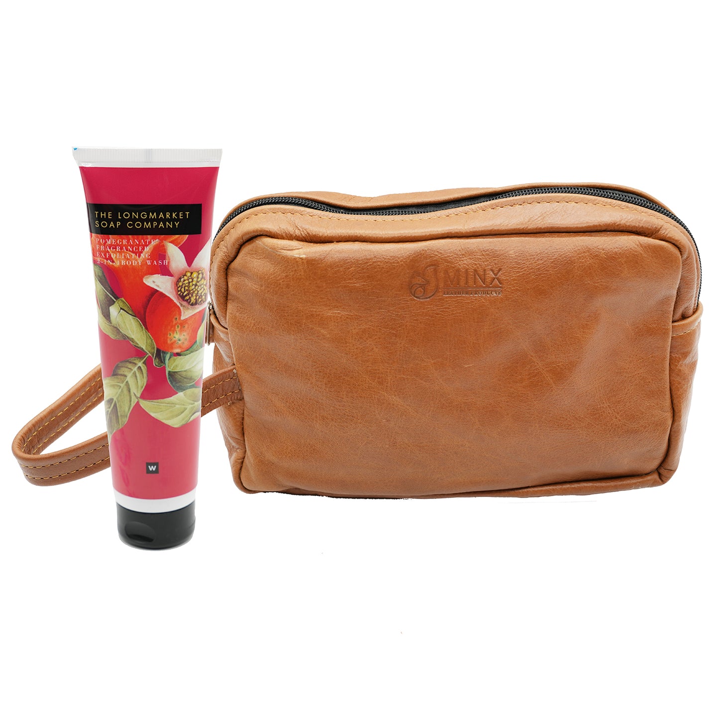 Dino Leather Toiletry Bag