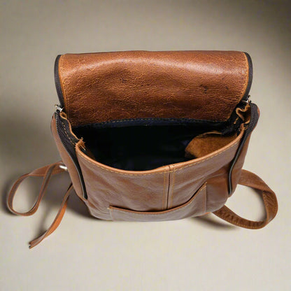 Mini Chicago Leather Backpack