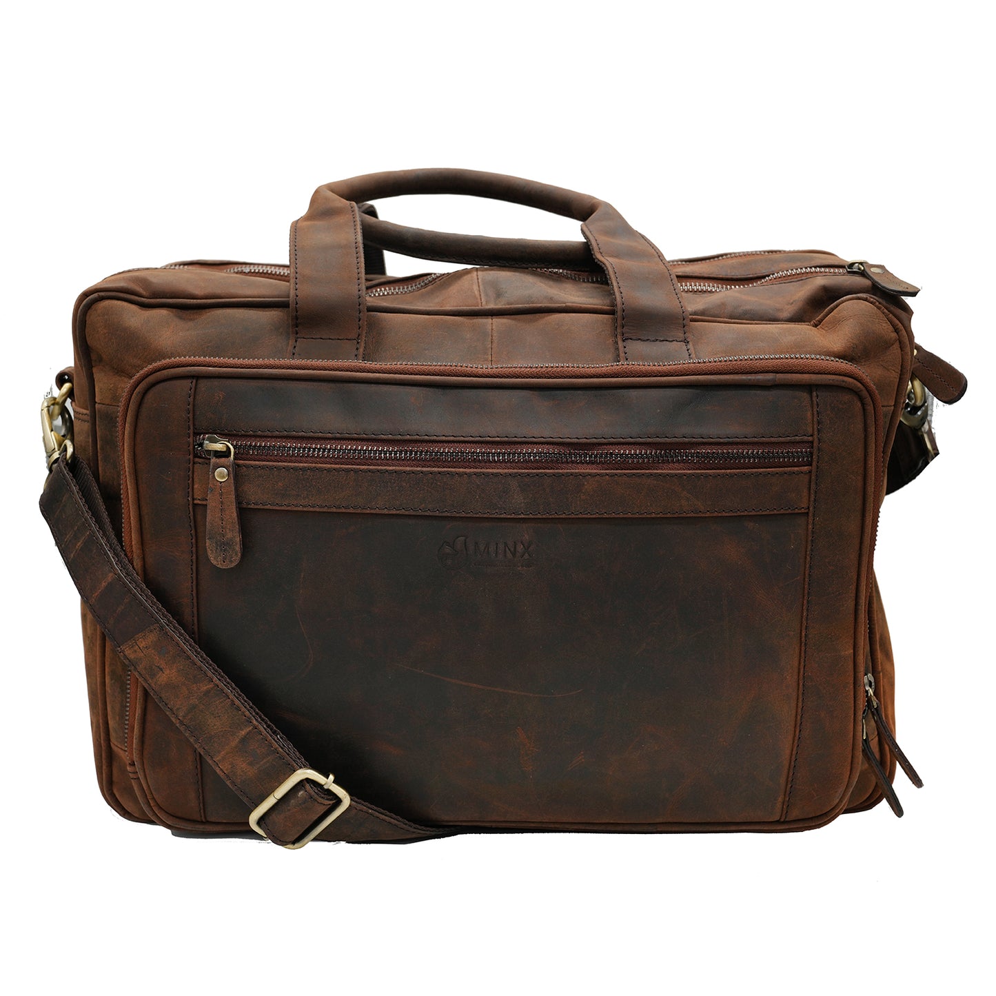 Coral Cove Leather Laptop Bag