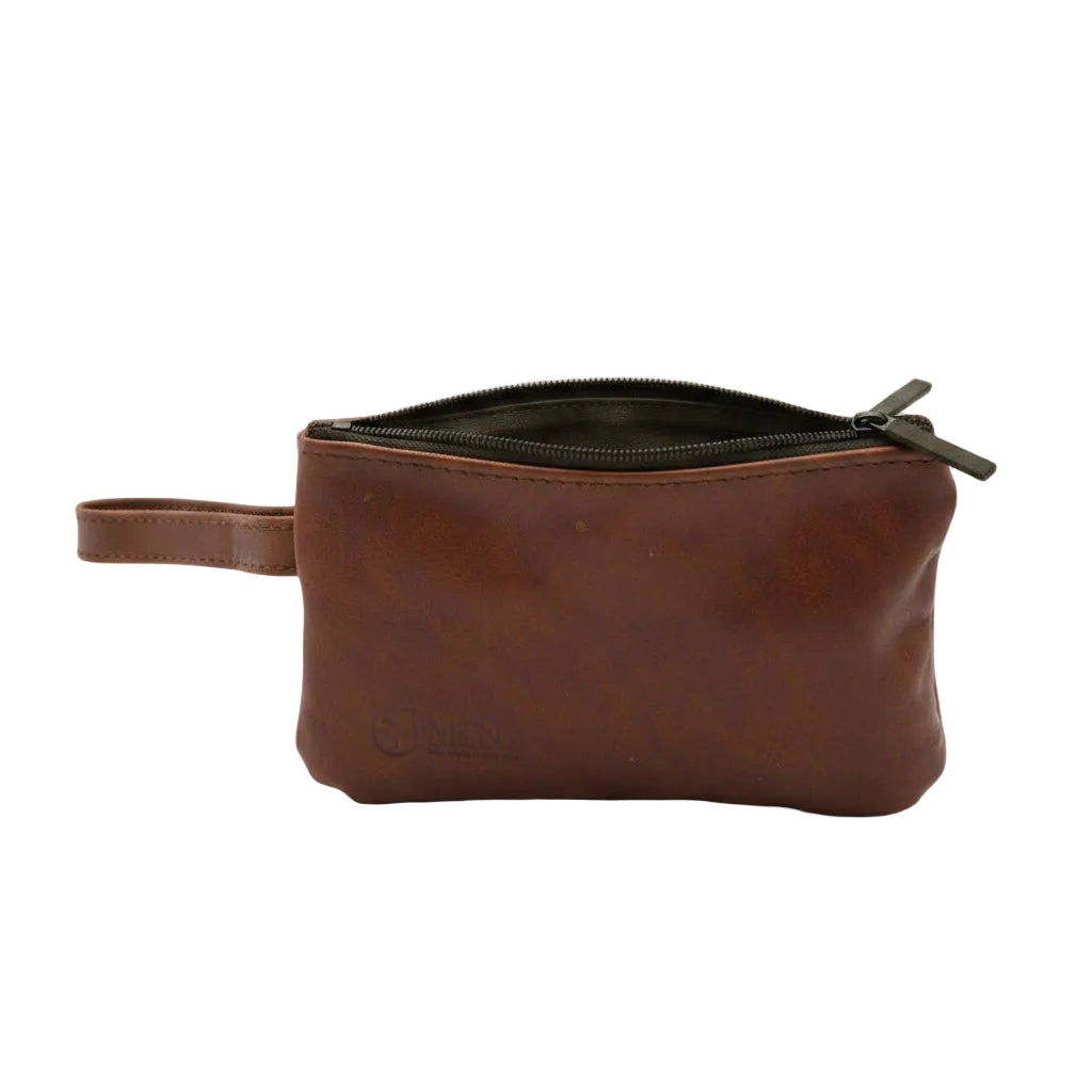 Leather Make up Bag with Hand cream and Lip ice