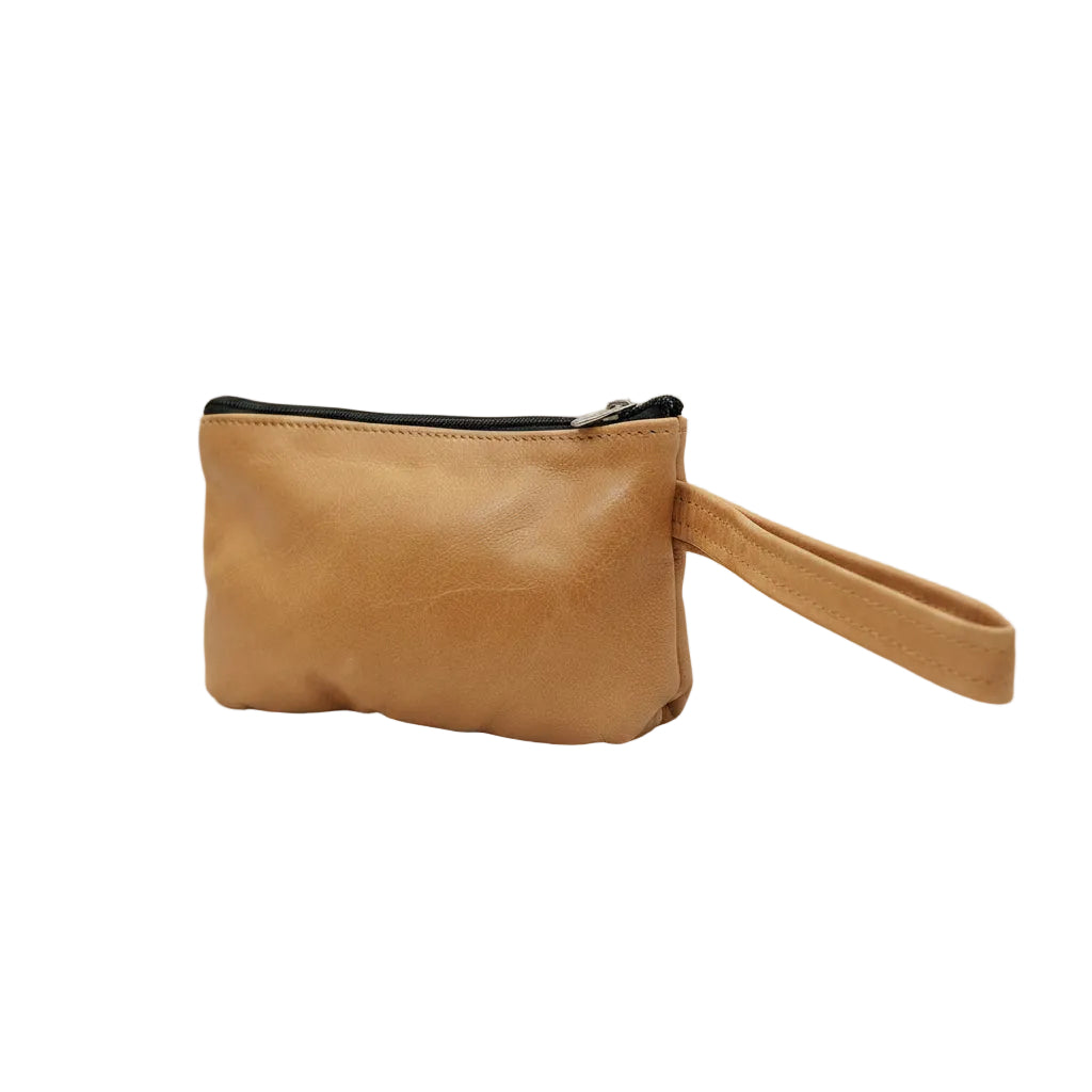 Leather Make up Bag with Hand cream and Lip ice