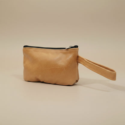 Leather Make up Bag with Hand cream and Lip ice