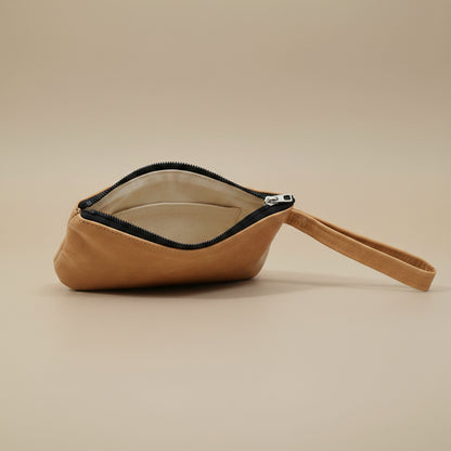 Leather Make up Bag with Hand cream and Lip ice