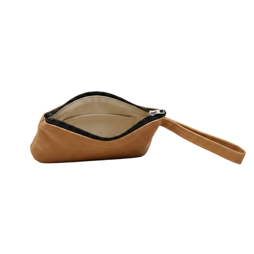 Leather Make up Bag with Hand cream and Lip ice