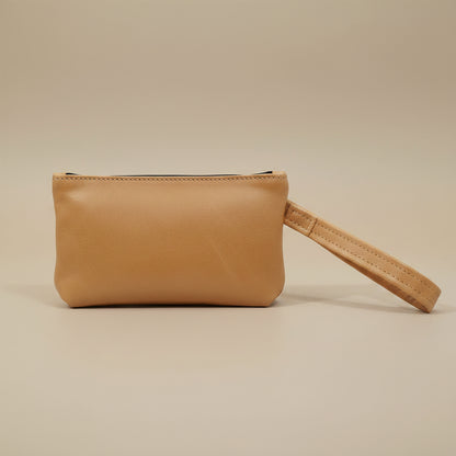 Leather Make up Bag with Hand cream and Lip ice