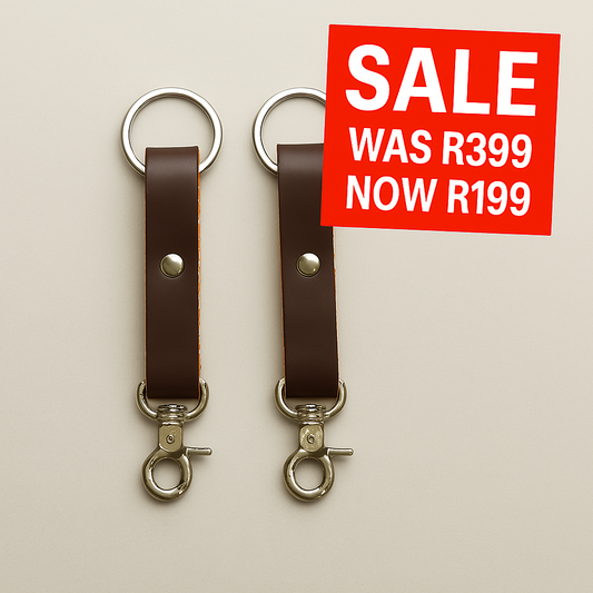 His & Her's Leather Key Rings