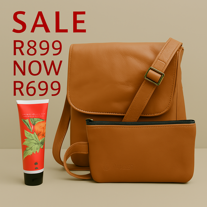 Huxley Leather Hand Bag and Bodywash