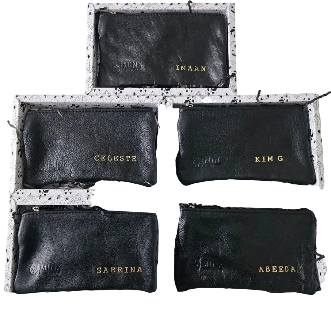 Leather Make up Bag with Luxury Gold Hand Cream