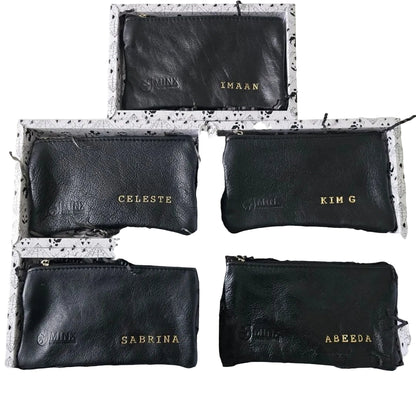 Leather Make up Bag with Luxury Gold Hand Cream