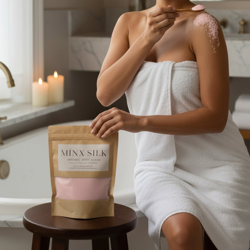 Silky Glutathione and Peach Salt Body Scrub