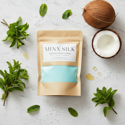 Silky Coconut and Peppermint  Bath Salt Scub