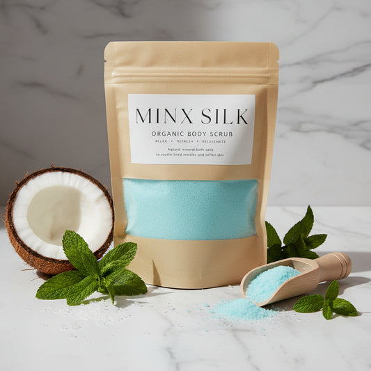 Silky Coconut and Peppermint  Bath Salt Scub