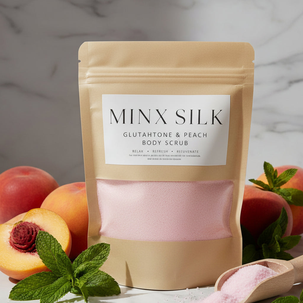 Silky Glutathione and Peach Salt Body Scrub