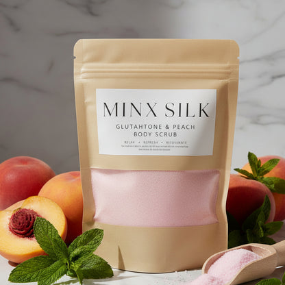 Silky Glutathione and Peach Salt Body Scrub