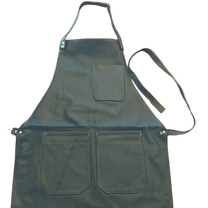 Premium Leather Apron Forest Green