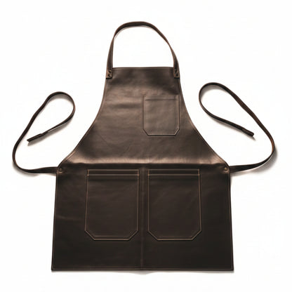 Premium Leather Apron Forest Green