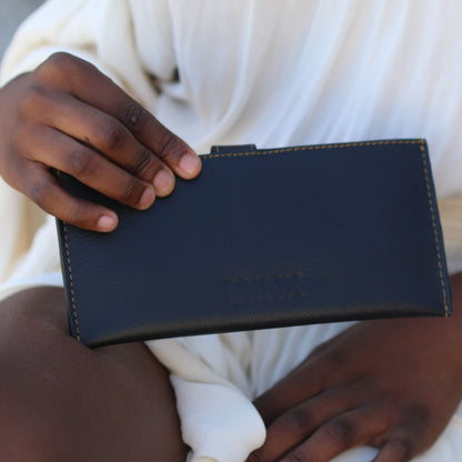 Sleek Red Leather Ladies Wallet