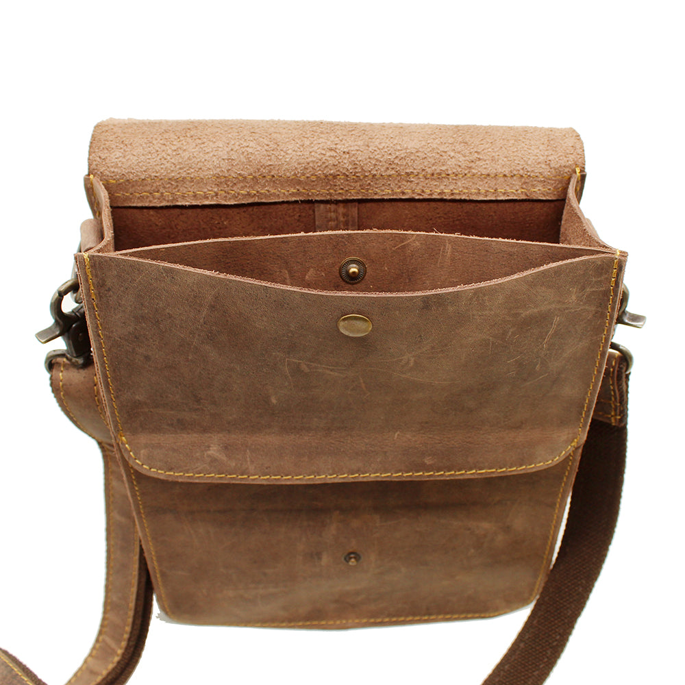 Sophia Leather Box Sling Bag