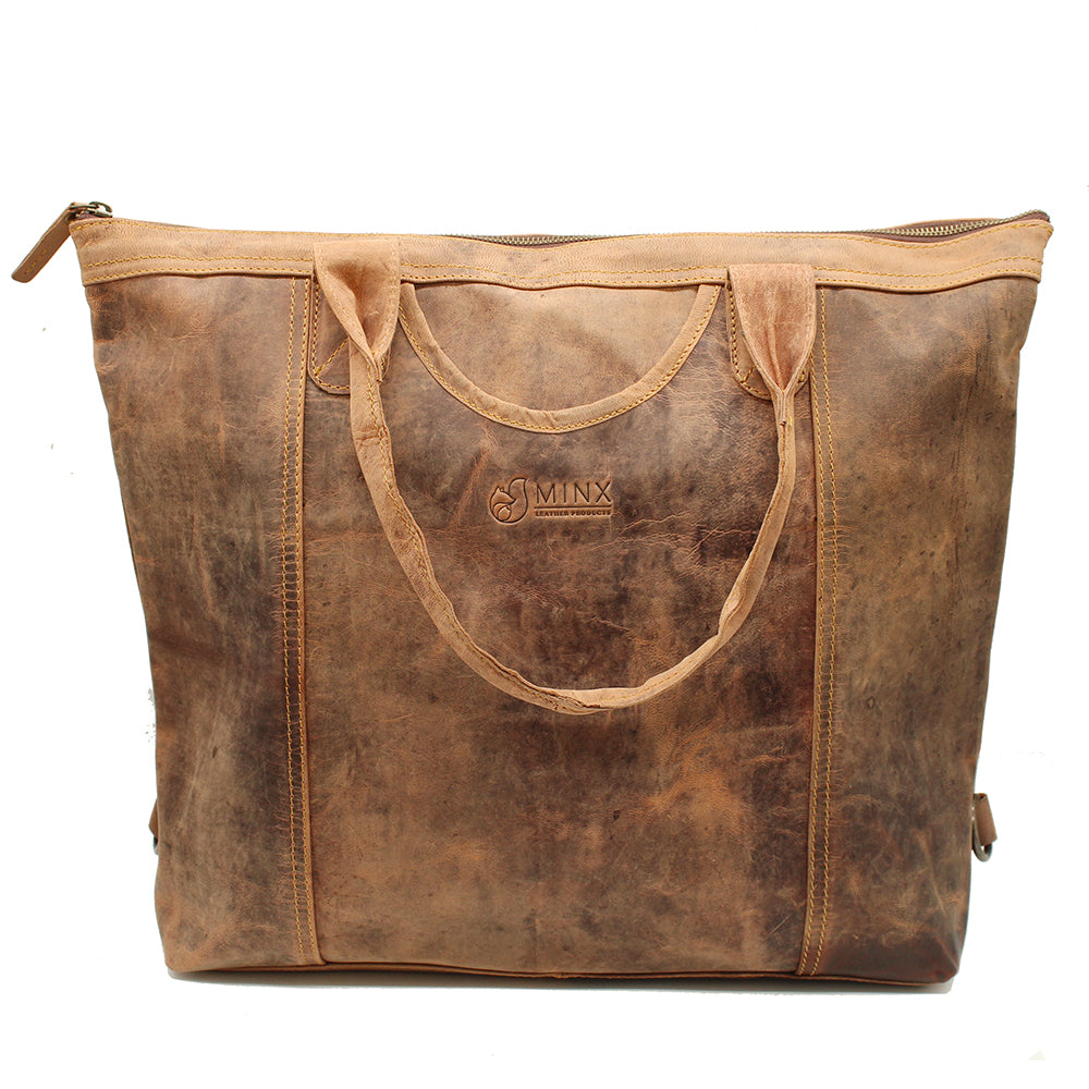 Hannah Leather Nappy Bag