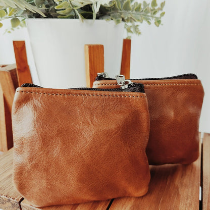 Leather Twin Coin Purses