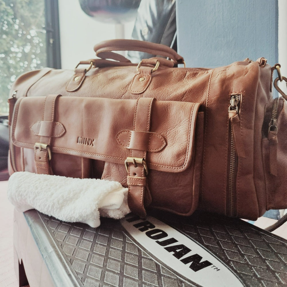 Bombay XL Zip Taurillon leather Travel bag