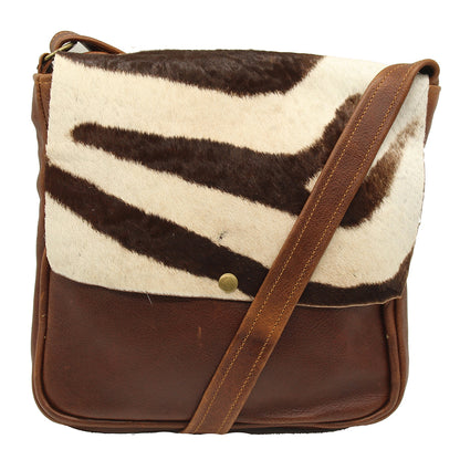 Zebra Leather Handbag Combo