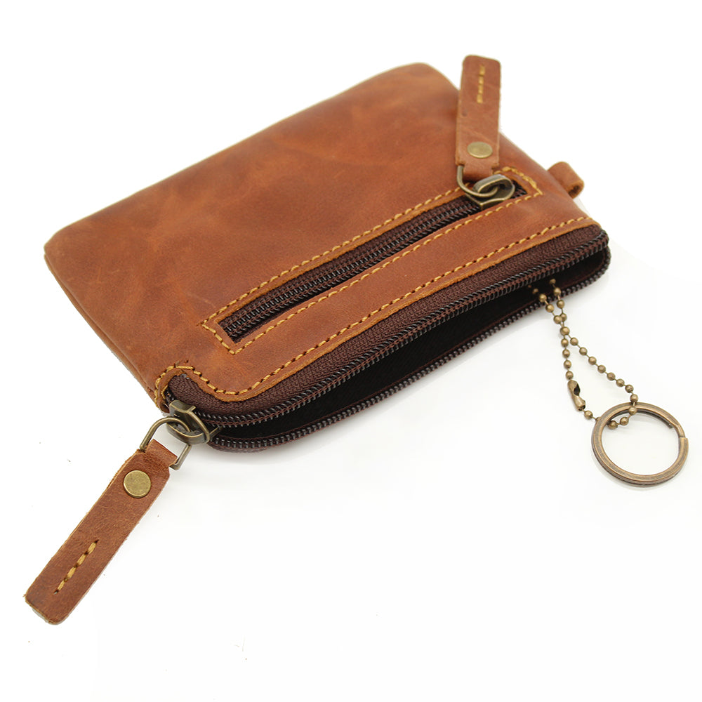 Unisex Leather Key and Card Holder