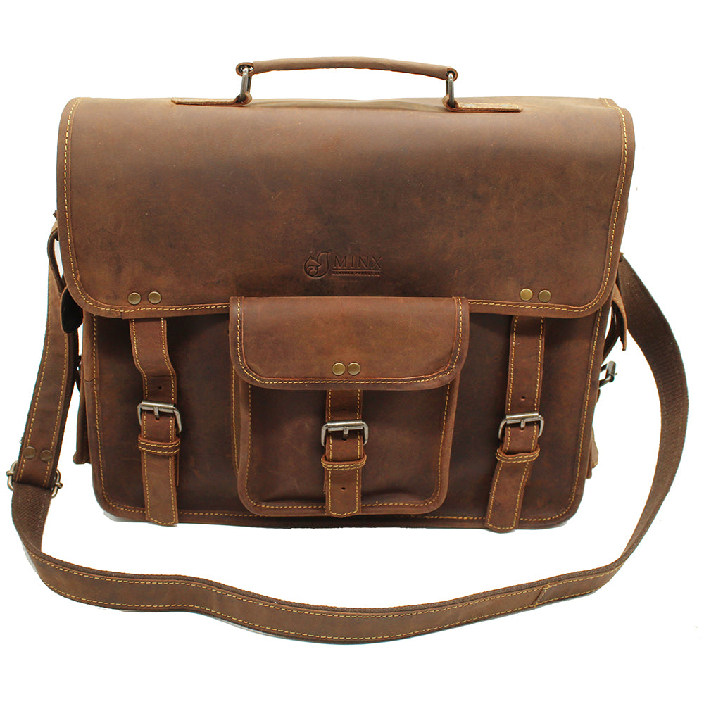 Milan Leather Laptop Bag