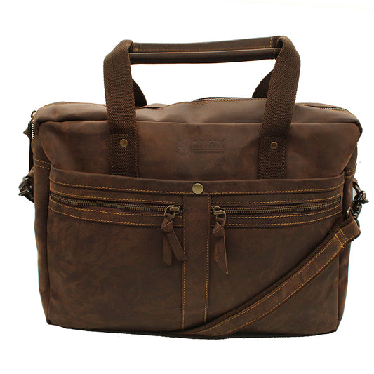 St Tropez Leather Laptop Bag