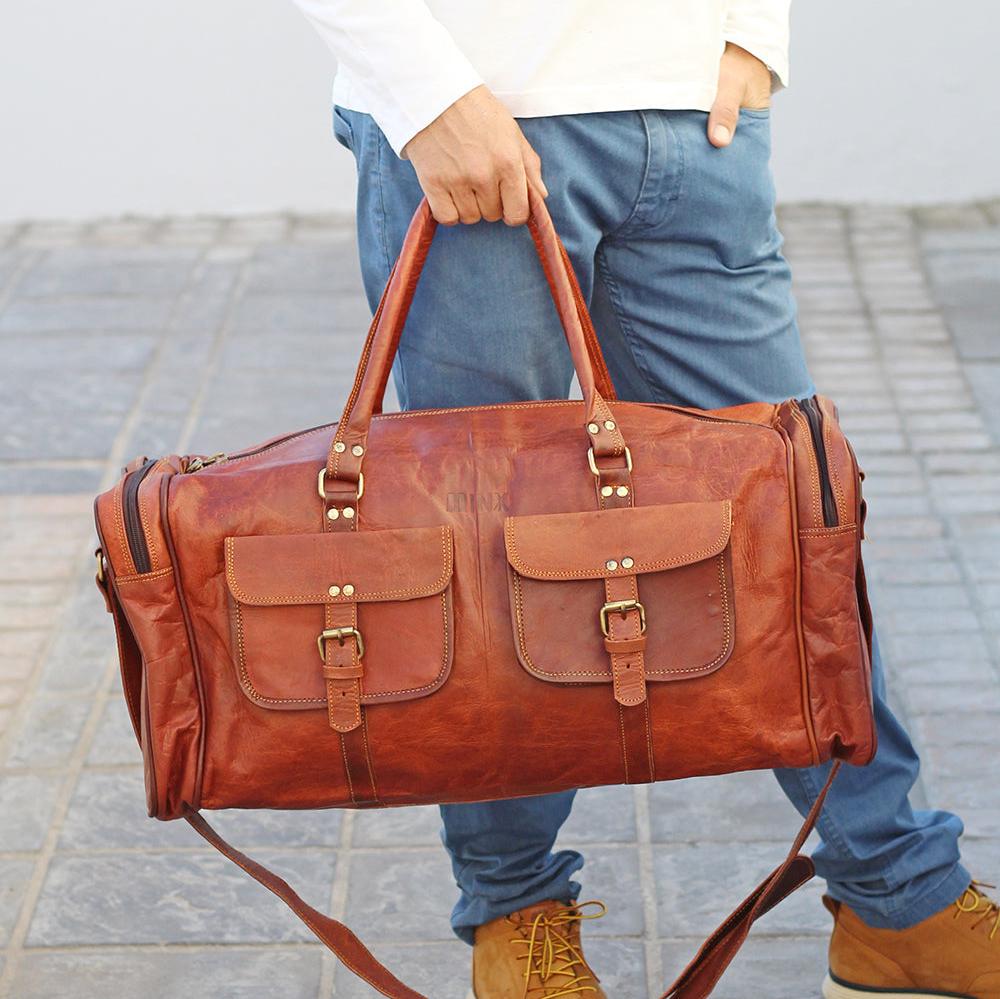 Yuppy XL Leather Duffel Bag