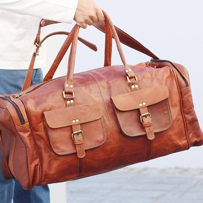 Yuppy XL Leather Duffel Bag