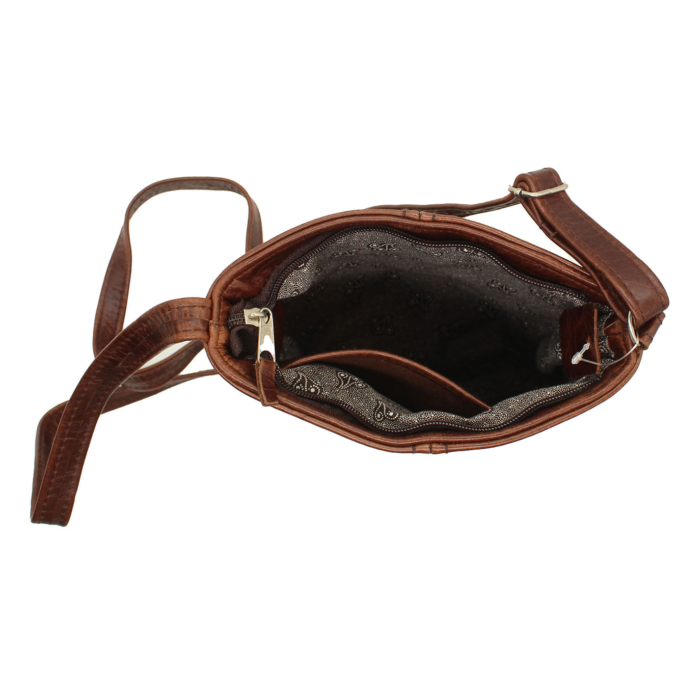 Women's lifetime leather on sale medium sling bag