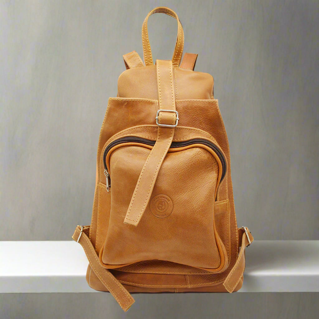 ashton zip top leather backpack Ashton Leather Backpack – Minx Leather SA