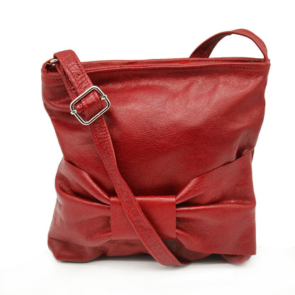 Bow Leather Sling Bag