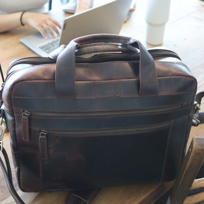 Cyprus Leather Laptop Bag