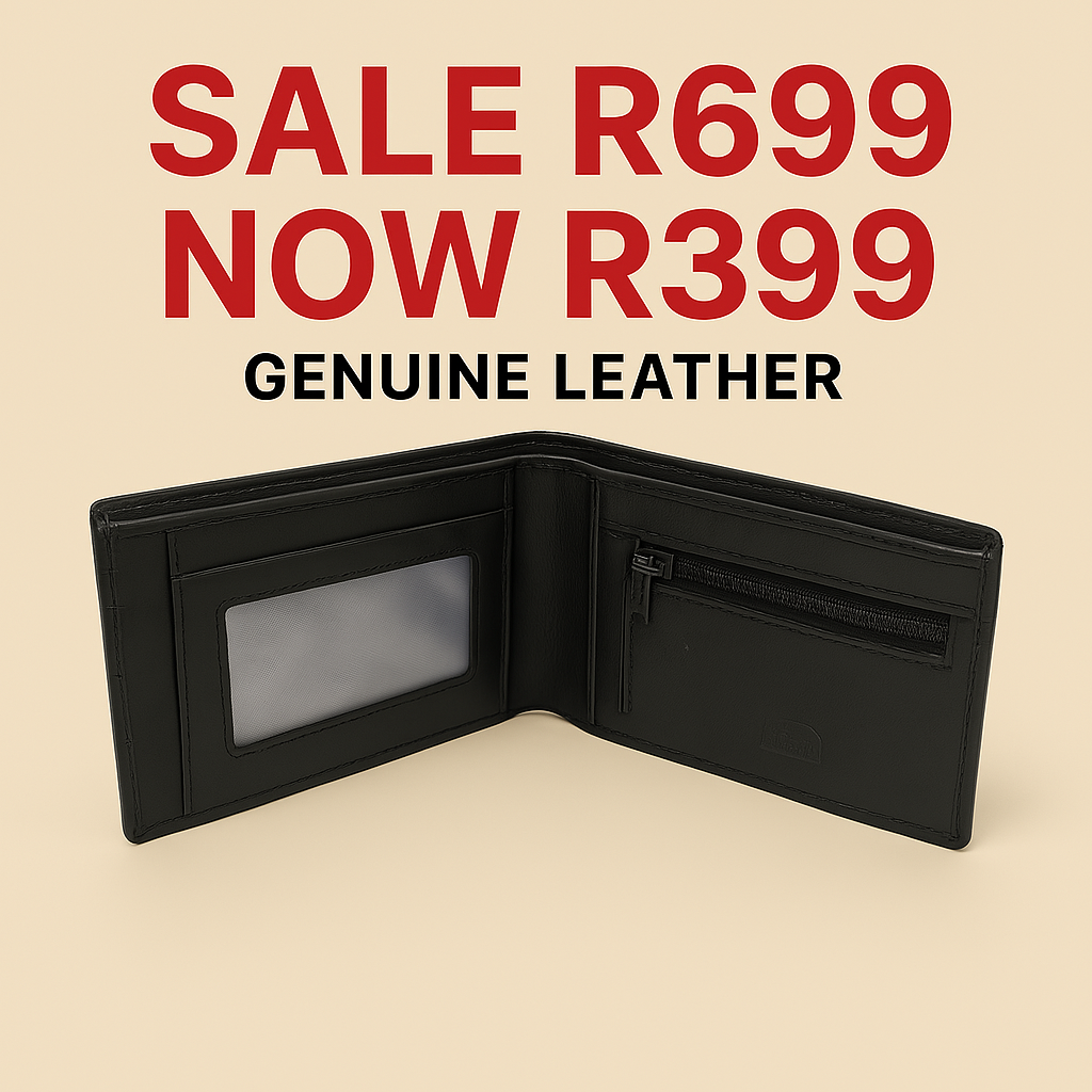 Jo Black Leather Mens Wallet