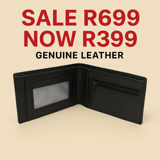 Jo Black Leather Mens Wallet