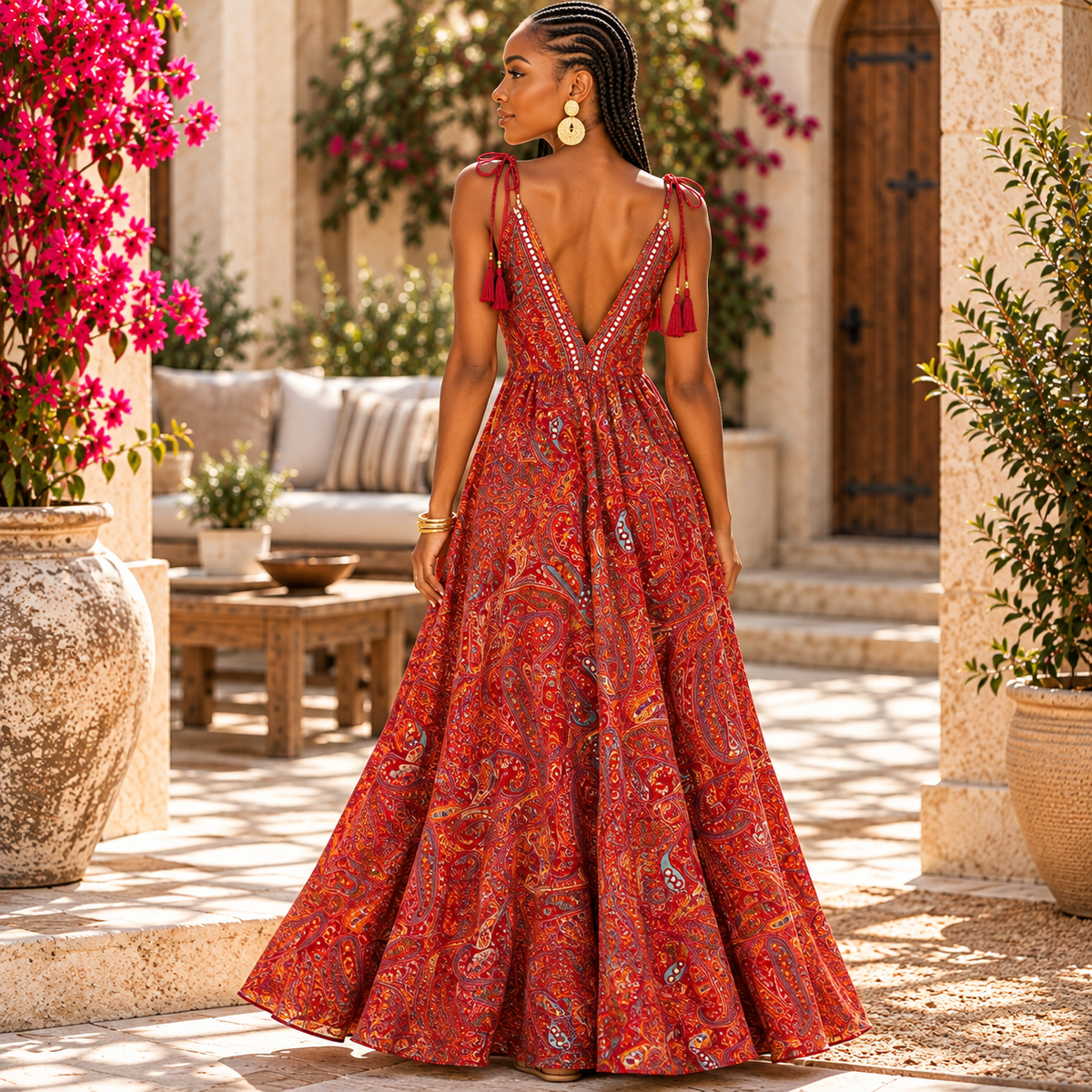 Ruby Paisley Luxe Maxi Dress