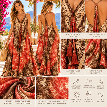 Sienna Sunset Boho Maxi Dress