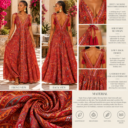 Ruby Paisley Luxe Maxi Dress