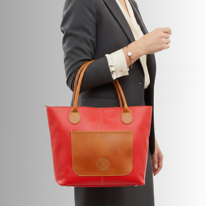 Ruby Leather Handbag