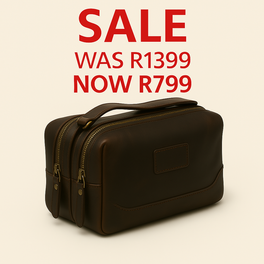 Vintage Double Zip Toiletry Bag