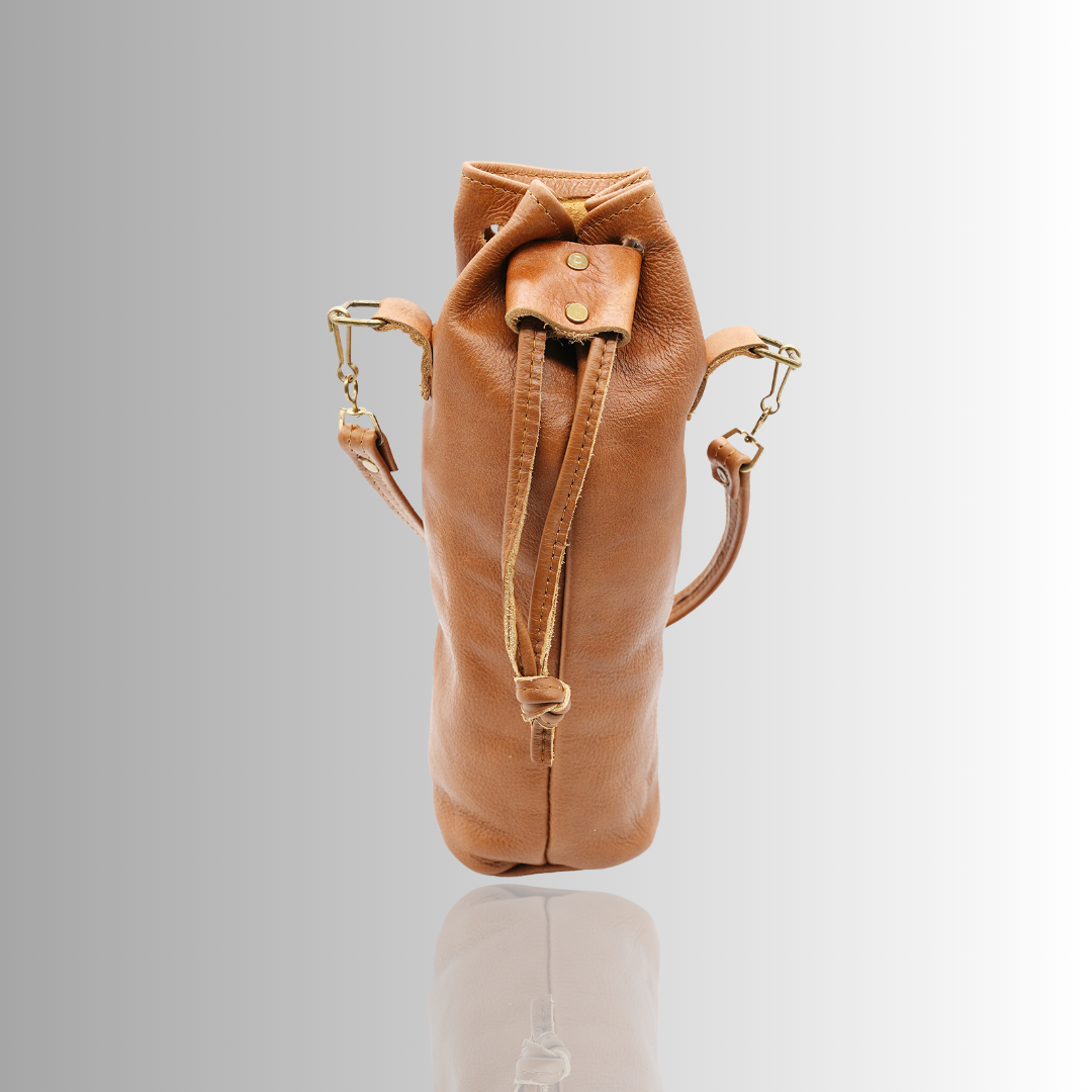 Vintage Leather Vino Wine Bottle holder