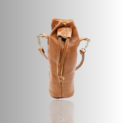 Vintage Leather Vino Wine Bottle holder