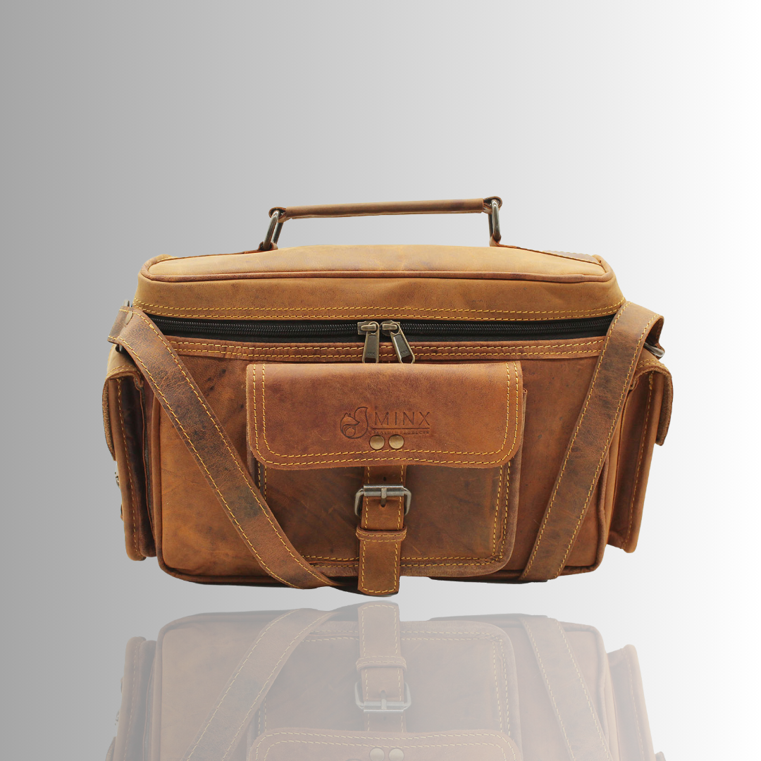 Vintage Leather Camera Bag
