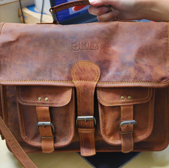 Barbados Leather Laptop Bag