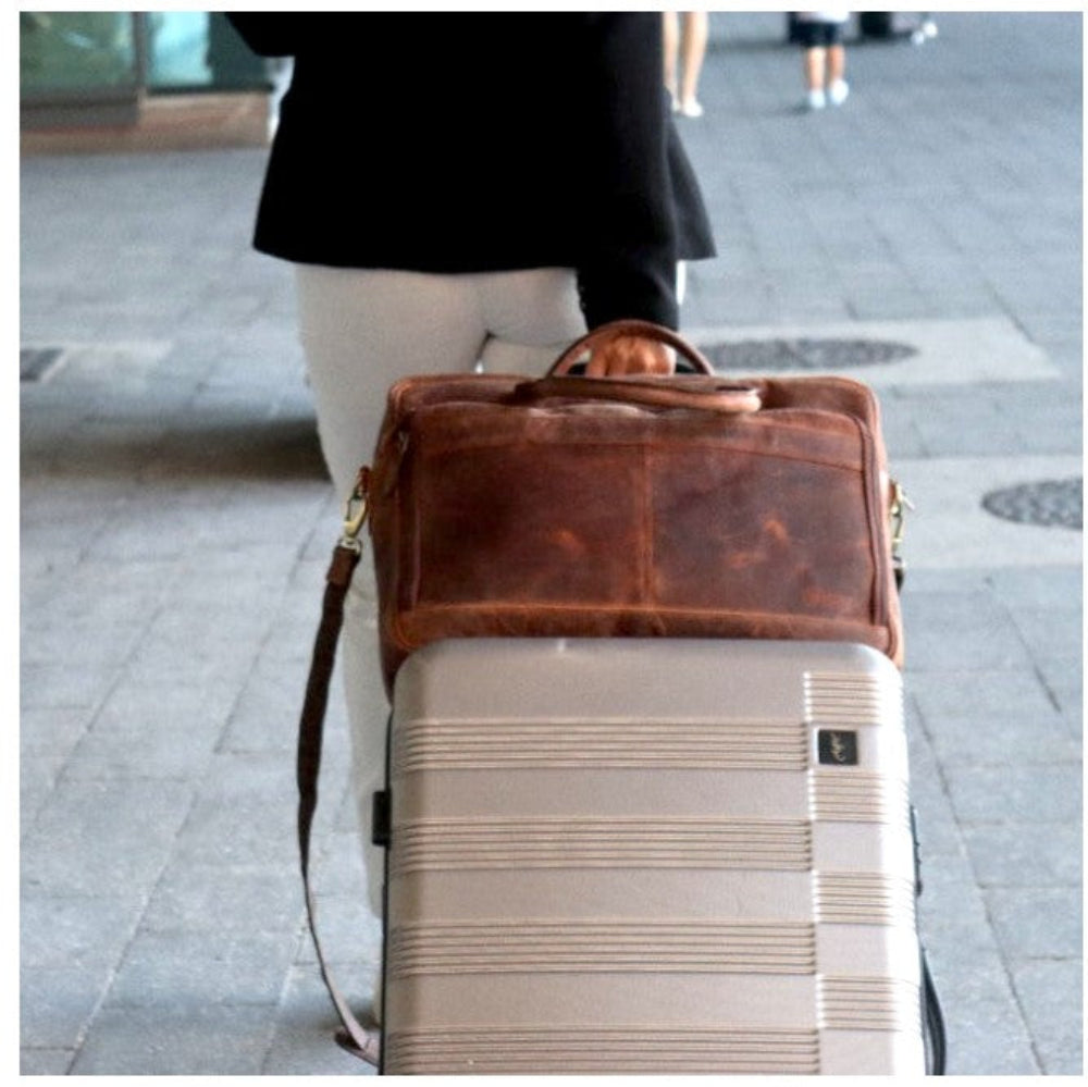 Crete Leather Laptop Bag