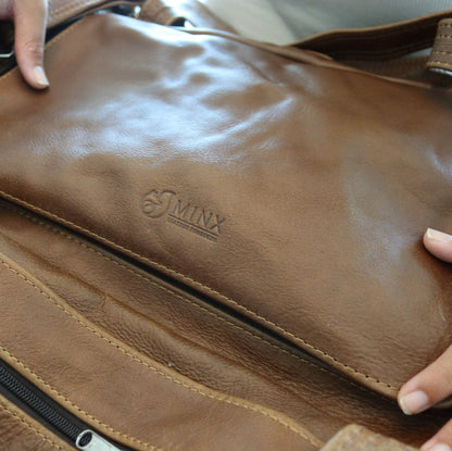 Bobby Square Leather Duffle Bag